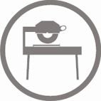 Piktogram - řezné kotouče pro stacionární stroje Piktogram - řezné kotouče pro stacionární stroje