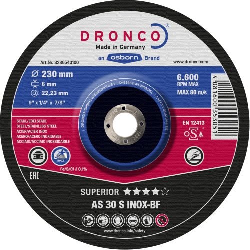 Brusný kotouč INOX na nerezové oceli