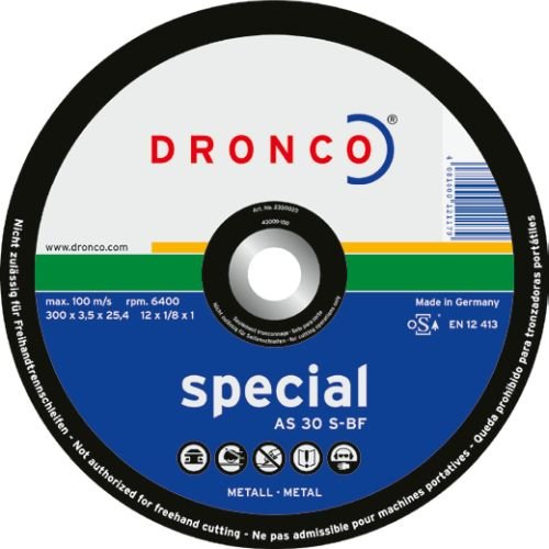 Řezný kotouč DRONCO na běžné i pevnostní oceli a litinu Řezný kotouč DRONCO na běžné i pevnostní oceli a litinu