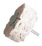 Bavlněný leštící kotouč se stopkou